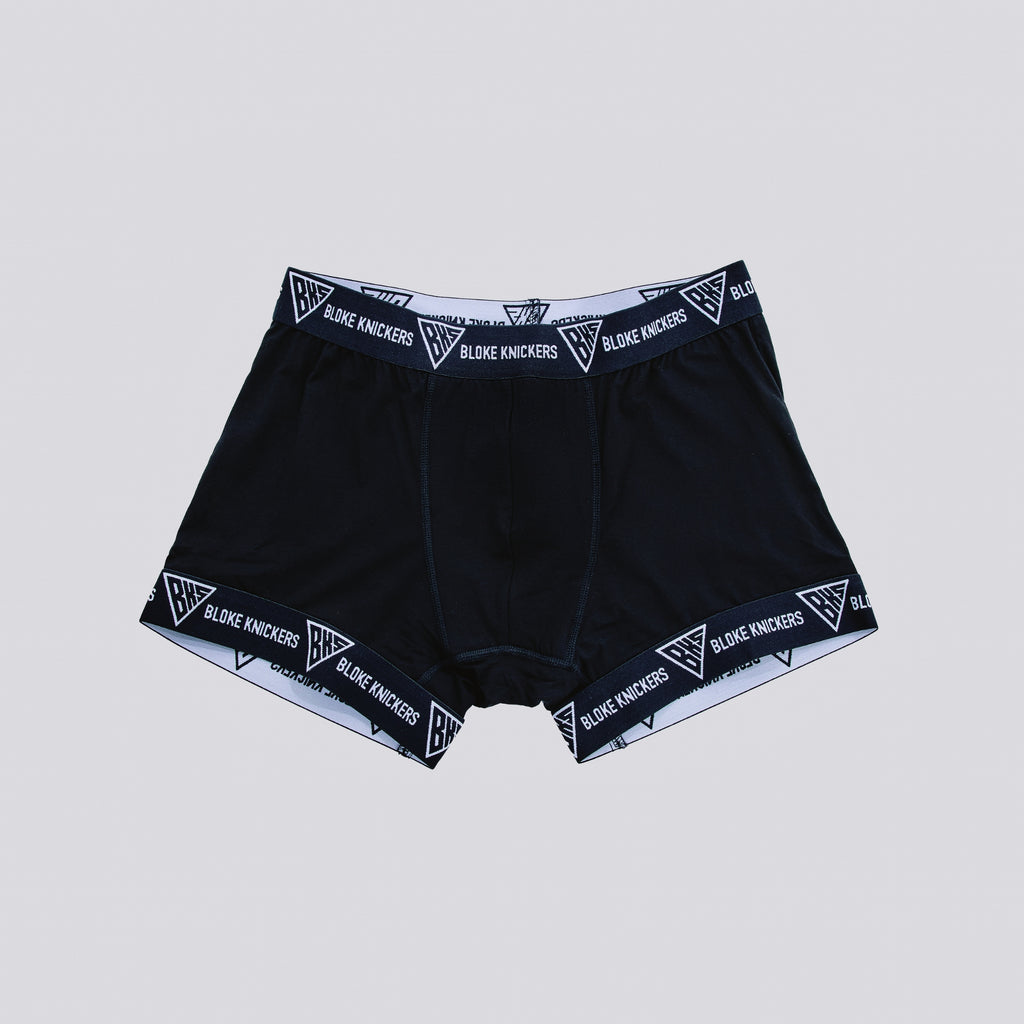 Premium Black & White BKS Men's Hybrid Boxer Shorts