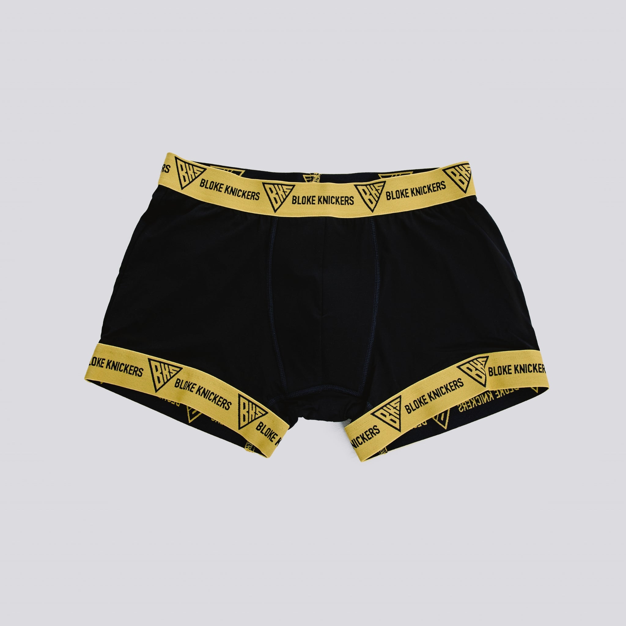 Premium Yellow & Black BKS Men's Hybrid Boxer Shorts