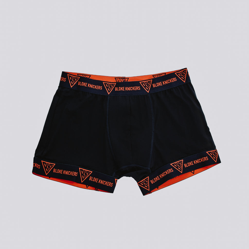 Premium Black & Red BKS Men's Hybrid Boxer Shorts